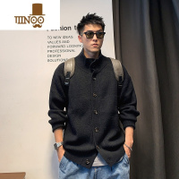 YANXU徐太浪美式复古开衫毛衣男2023慵懒风男士纯色针织衫外套