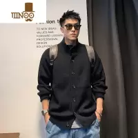 YANXU徐太浪美式复古开衫毛衣男2023慵懒风男士纯色针织衫外套