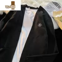 YANXU日系复古毛衣外套男加厚宽松开衫线衣百搭潮牌痞帅针织衫