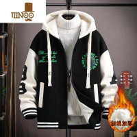 YANXU13青少年外套12岁男孩初中学生14加绒加厚15大童棒球服夹克