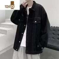 YANXU美式牛仔外套男生2023秋季新款休闲夹克潮牌ins宽松帅气百搭上衣