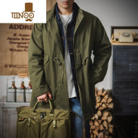 YANXU美式M51鱼尾派克服中长款风衣外套男士山系户外复古工装大衣