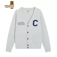 YANXULAMC丨毛巾绣C标针织开衫男女情侣宽松休闲韩版外套秋学院风