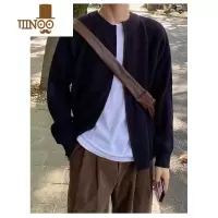 YANXU2023春季外套男轻熟风韩系开衫毛衣男女休闲简约纯色长袖情侣外套