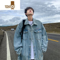 YANXU工装牛仔外套男潮牌cleanfit夹克青少年2023新款户外骑行服