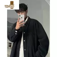YANXU美式复古牛仔外套男宽松感潮流痞帅oversize高街工装夹克