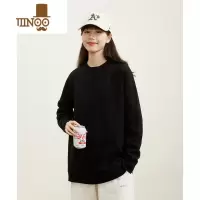 YANXU日系潮牌圆领毛衣男女宽松薄款慵懒风内搭套头针织打底衫