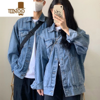 YANXUroora情侣装牛仔外套男款美式复古潮流宽松休闲工装夹克男生