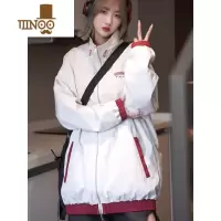 YANXU早秋设计感两双面穿夹克外套男女秋休闲宽松美式潮牌百搭撞色上衣