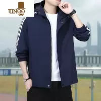 YANXU款男士夹克运动风衣休闲时尚宽松百搭外套男装上衣户外冲锋衣