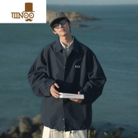 YANXUE2023秋季男夹克三合一牛津格复古休闲宽松潮牌翻领外套