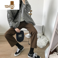 YANXUJ/W 复古ulzzang百搭原宿修身版型直筒休闲长裤秋季男女同款