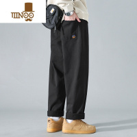 YANXU直筒休闲裤男士春款痞帅工装长裤日系潮牌百搭宽松大码阔腿裤