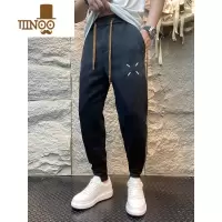 YANXU卫裤男秋季新款休闲长裤潮流渐变束脚裤小脚运动裤弹力松紧哈伦裤