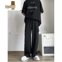 YANXU多口袋工装裤子男夏季薄款冰丝速干长裤宽松直筒百搭休闲