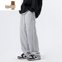 YANXU美式340克抽绳卫裤男生裤子直筒运动休闲长裤高街潮牌