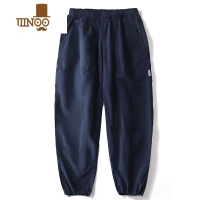 YANXU基本款防水透气休闲裤男潮日系机能宽松降落伞兵工装直筒长裤