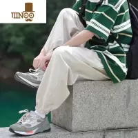 YANXUE2023夏季新款男休闲裤250g纯色清爽舒适百搭休闲束脚裤宽松潮牌