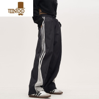 YANXU尾郎的店美式复古垂感裤子宽松bf慵懒风街头高街学院风运动裤情侣