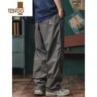 YANXU日系潮牌阔腿工装裤男宽松直筒休闲裤夏季薄款复古户外速干运动裤