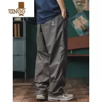 YANXU日系潮牌阔腿工装裤男宽松直筒休闲裤夏季薄款复古户外速干运动裤