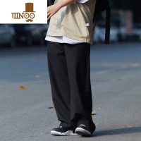 YANXU你初恋老王垂感西裤直筒裤坠感休闲裤男宽松阔腿运动长裤百搭潮流