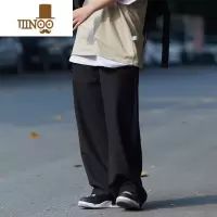YANXU你初恋老王垂感西裤直筒裤坠感休闲裤男宽松阔腿运动长裤百搭潮流