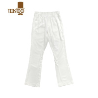 YANXU感坠感白色西裤显瘦百搭长裤微喇叭capper同款休闲裤子男