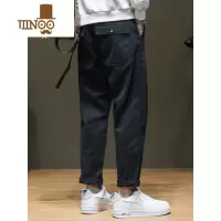 YANXU男士工装休闲裤夏季新款潮牌简约男生锥形裤子男宽松大码直筒长裤