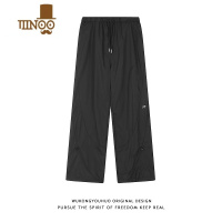 YANXU美式机能风解构直筒阔腿休闲裤男复古街头宽松bf百搭长裤