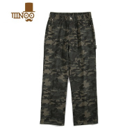 YANXUqtstudio美式复古迷彩牛仔裤男潮牌高街男裤直筒休闲工装裤子长裤