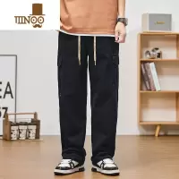 YANXU工装裤潮牌男夏季新款多口袋机能休闲长裤美式直筒宽松阔腿裤