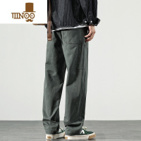 YANXU美式垂感工装裤子潮流直筒宽松休闲裤男生vibe风长裤港风阔腿男裤