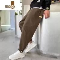 YANXU工装裤男士休闲裤宽松百搭薄款运动裤男秋季直筒长裤子潮