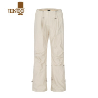 YANXU0123Start 美式纸袋工装裤男女夏薄款显瘦微喇直筒宽松速干伞兵裤