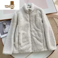 YANXU试衣间男装/女装 长绒摇粒绒拉链茄克长袖保暖外套夹克450198