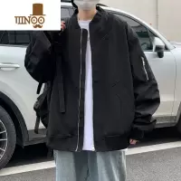 YANXU美式高街飞行员夹克男款潮牌痞帅宽松百搭感休闲上衣外套