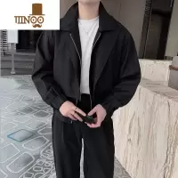 YANXU假外套男士新款发型师潮牌男装上衣痞帅感夹克