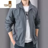 YANXU夏季超薄防晒衣服男宽松透气外套休闲立领夹克户外运动速干皮肤衣