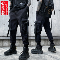 古莱登2021春季新款休闲裤男日系青春休闲小脚潮流工装裤束脚运动裤