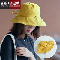 SHANCHAO网红渔夫帽ins女日系百搭帽子韩版潮宽檐遮阳夏季薄款太阳帽