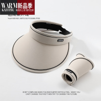 SHANCHAO遮阳帽夏季遮脸可折叠大帽檐骑车空顶帽女uv太阳帽子