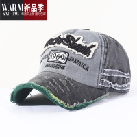 SHANCHAO棒球帽牛仔时尚出游鸭舌帽磨边遮阳帽男女士情侣韩版帽