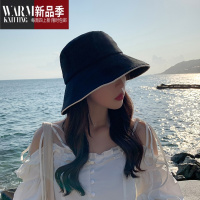 SHANCHAO显脸小网红渔夫帽子女夏季新款小边遮脸遮阳帽太阳帽