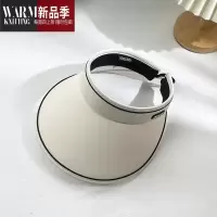 SHANCHAOUPF50+大帽檐夏季空顶帽太阳帽子女骑车uv遮阳帽遮脸