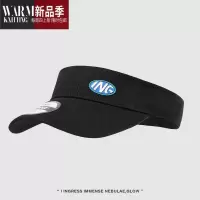 SHANCHAO帽控 半空顶鸭舌帽女字母胶章百搭宽帽檐遮阳百搭棒球帽