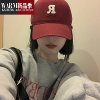 SHANCHAO棒球帽女帽子2023新款软顶大头围显脸小鸭舌帽宽帽檐帽遮阳男