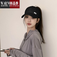SHANCHAO可扎高马尾棒球帽女士夏季运动太阳帽空顶遮阳帽子鸭舌帽