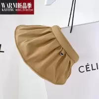 SHANCHAO帽女夏季遮脸空顶帽太阳帽发箍贝壳帽遮阳帽子