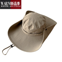 SHANCHAO西部牛仔帽女渔夫帽夏季沙滩度假大檐太阳帽户外钓鱼登山帽男